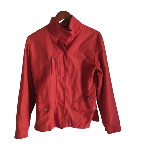 Coldwater Creek Women's Small Red Nylon Lightweight Windbreaker Jacket - Picture 1 of 10
